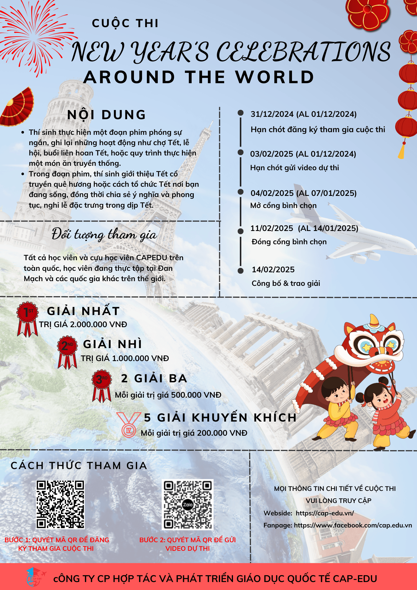 THỂ LỆ CUỘC THI NEW YEAR’S CELEBRATIONS AROUND THE WORLD