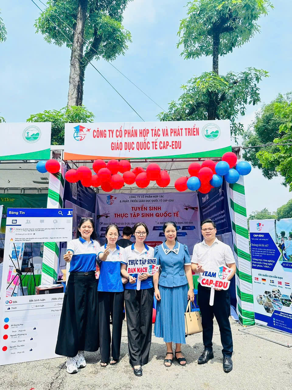 Team CAPEDU chụp cùng Cô Phó Khoa Nông Học